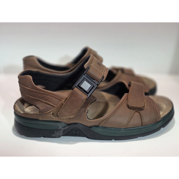 Men’s Mephisto Shark Fit Trekking Sandals Size 43 US 9.5-10 Brown Leather Lined